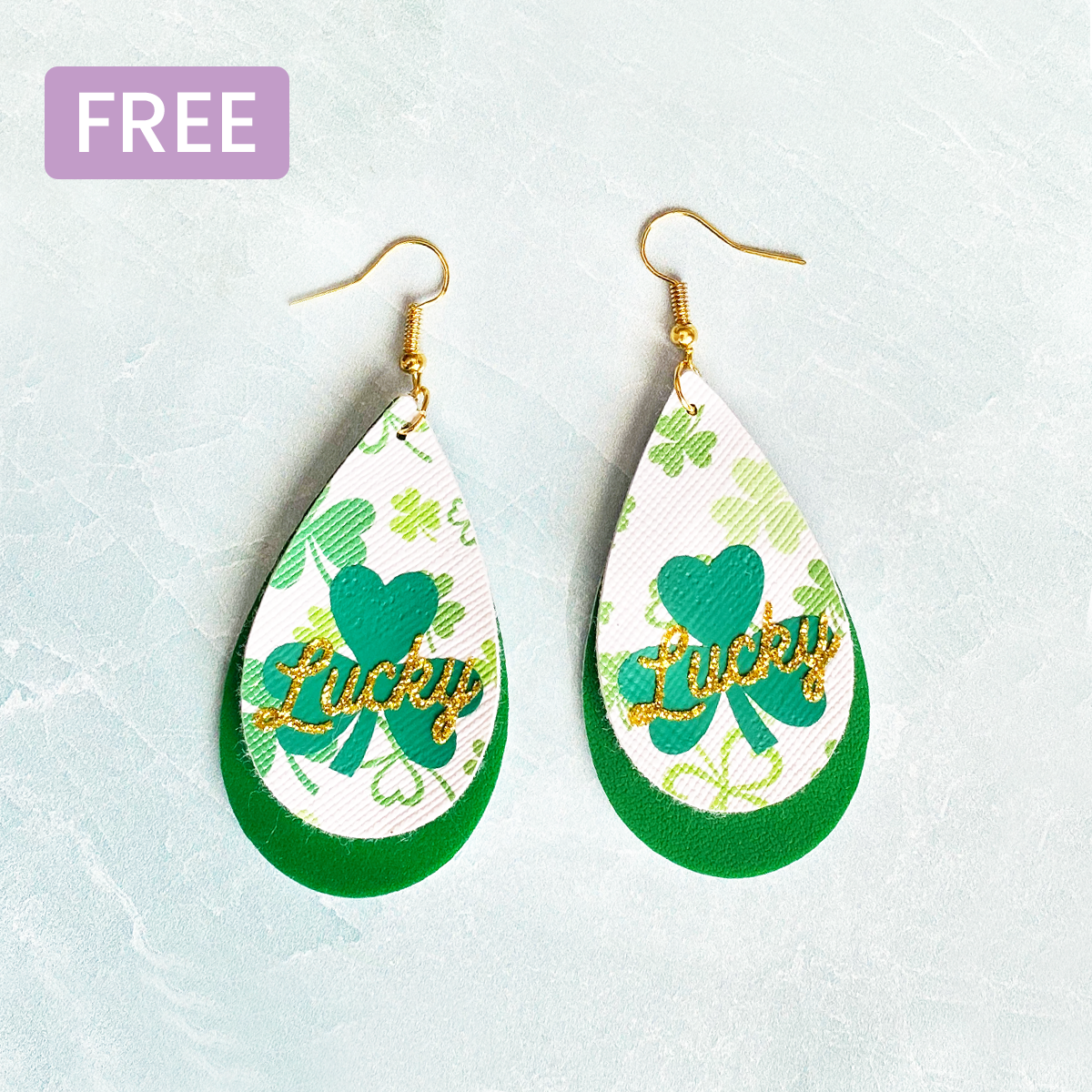 St. Patrick’s Day Teardrop Earrings