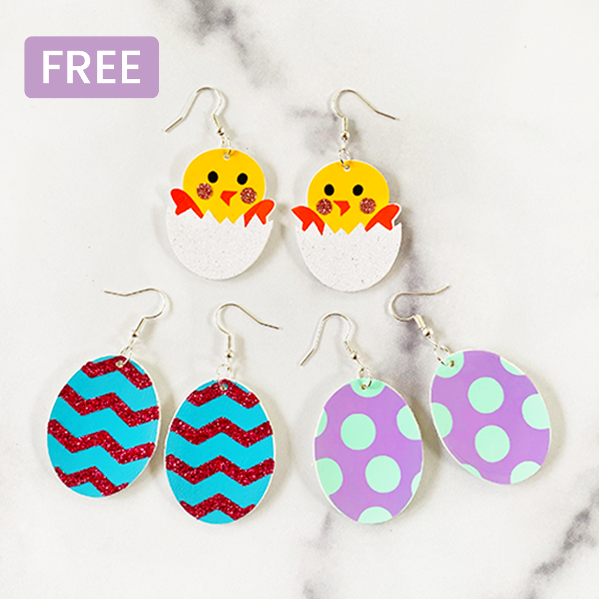 Easter Egg & Chick Earrings