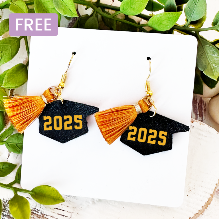 Personalized Graduation Cap Earrings