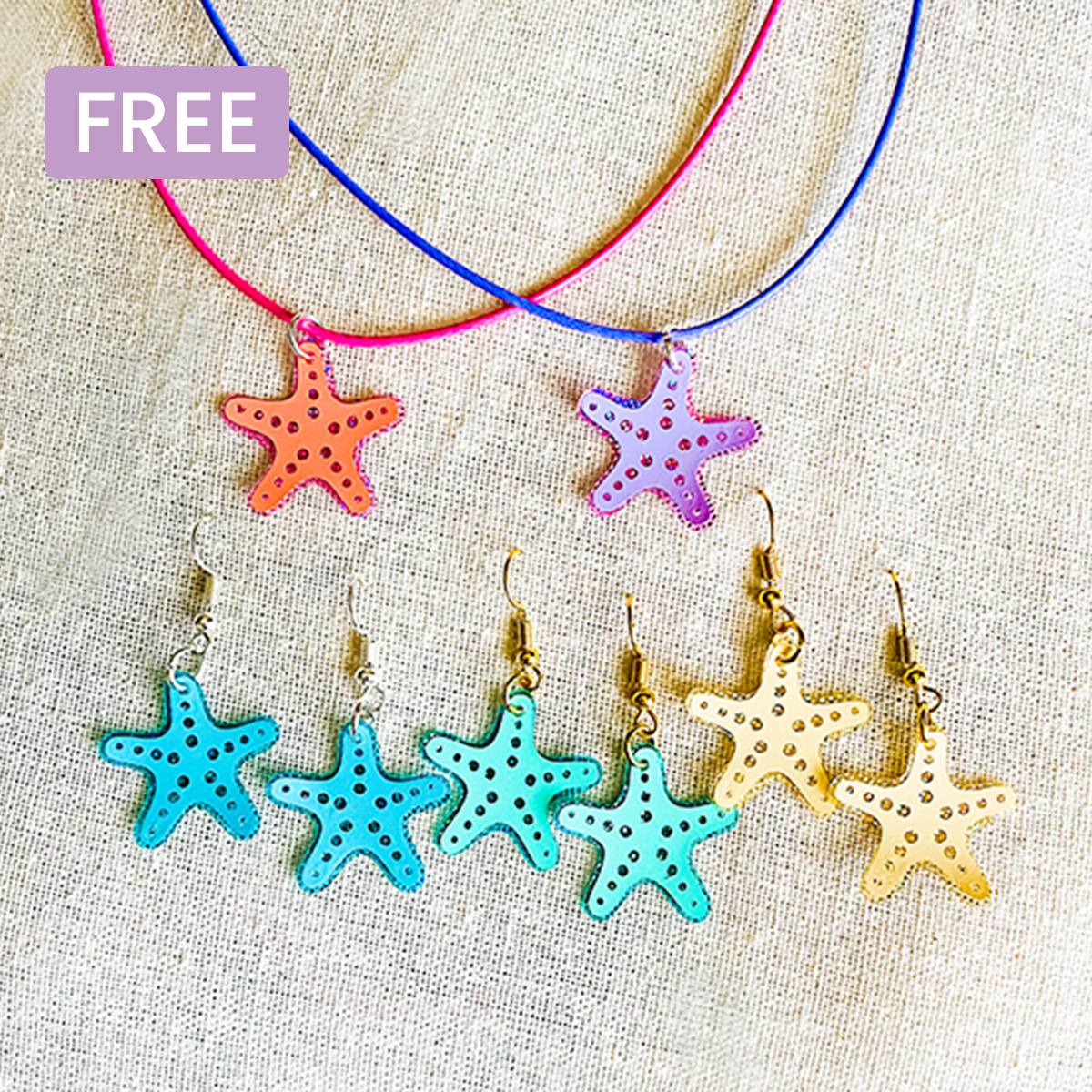 Starfish Earrings & Necklace