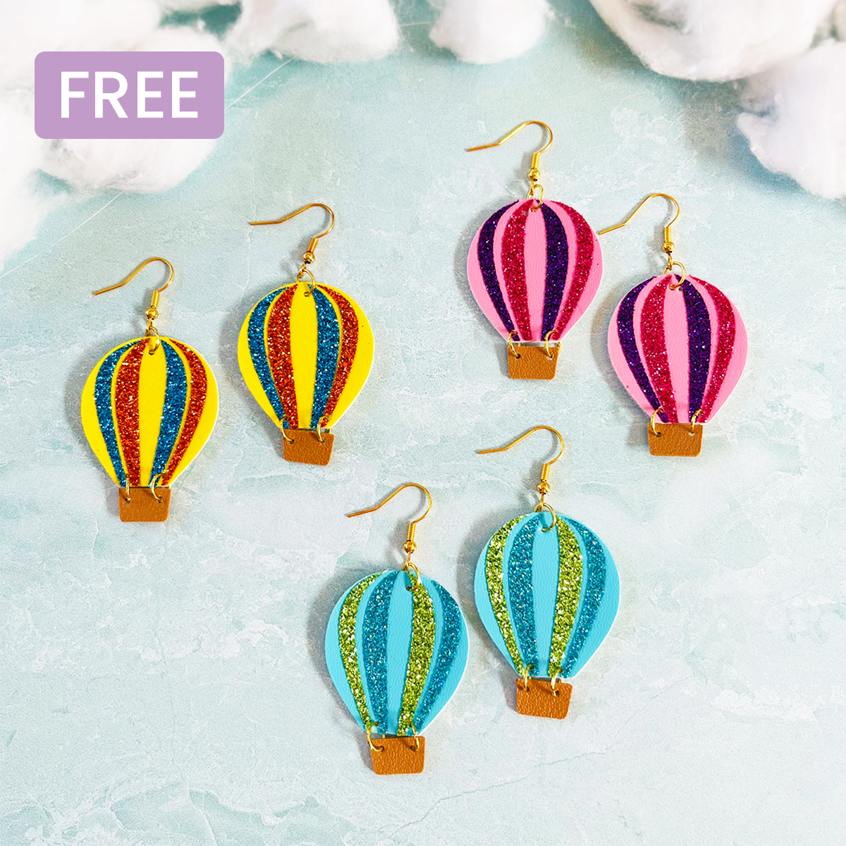 Hot Air Balloon Earrings