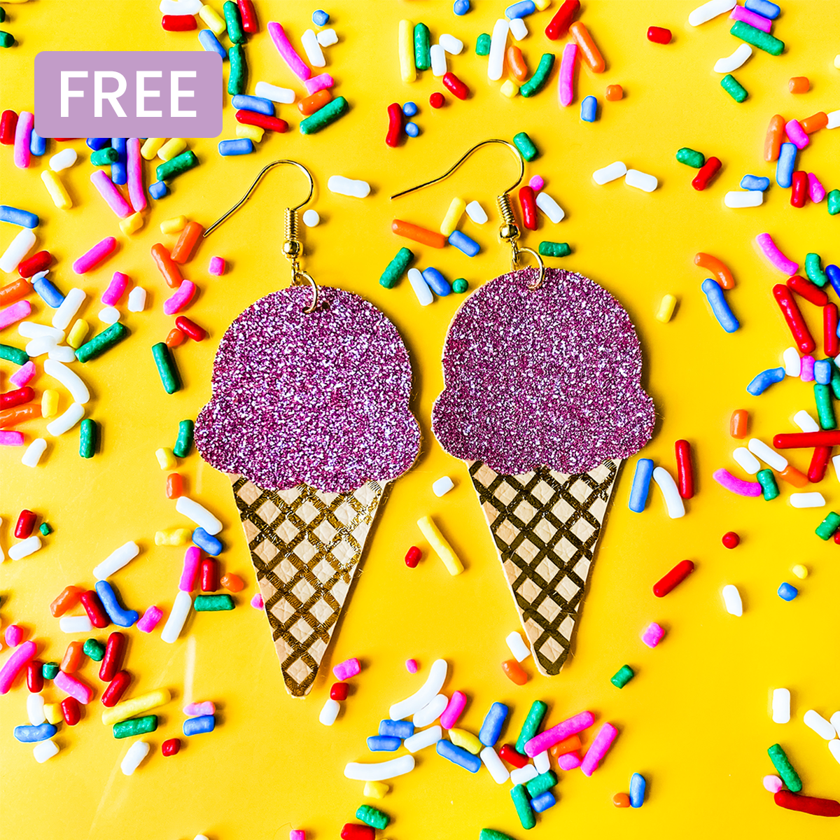 Ice Cream Cone Earrings