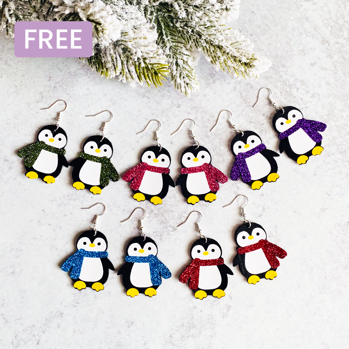 Penguin Earrings