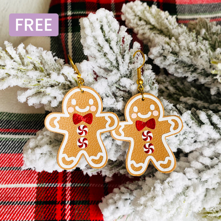 Gingerbread Man Earrings