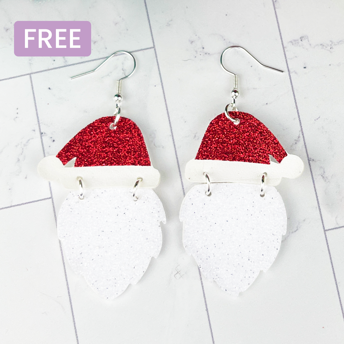 Santa and Beard Earrings #2
