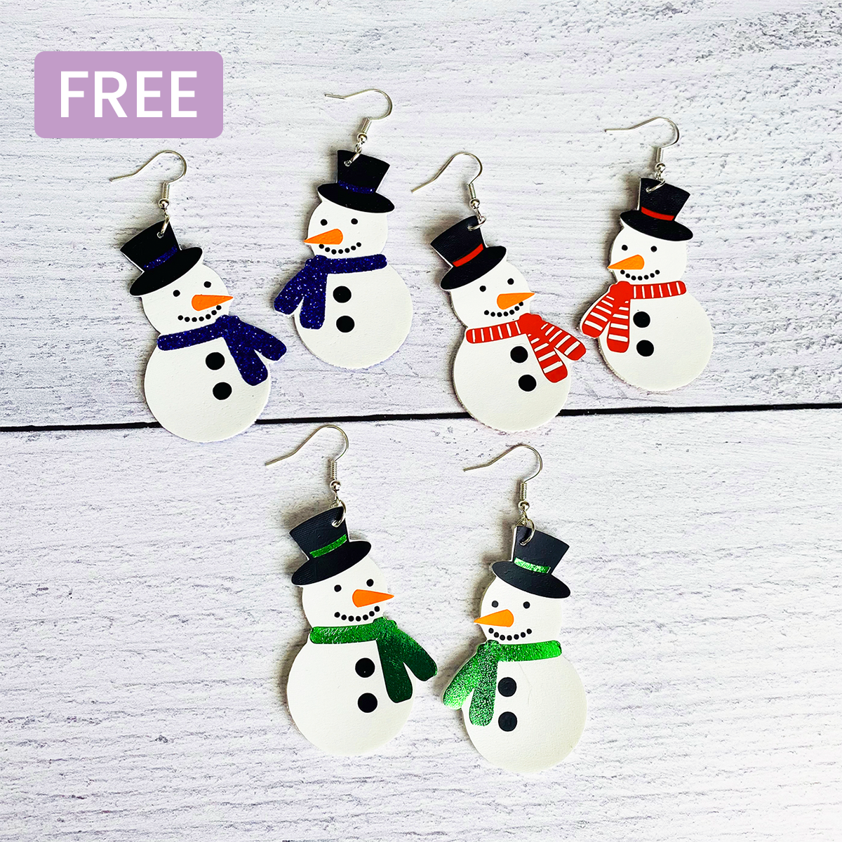 Snowman Earrings
