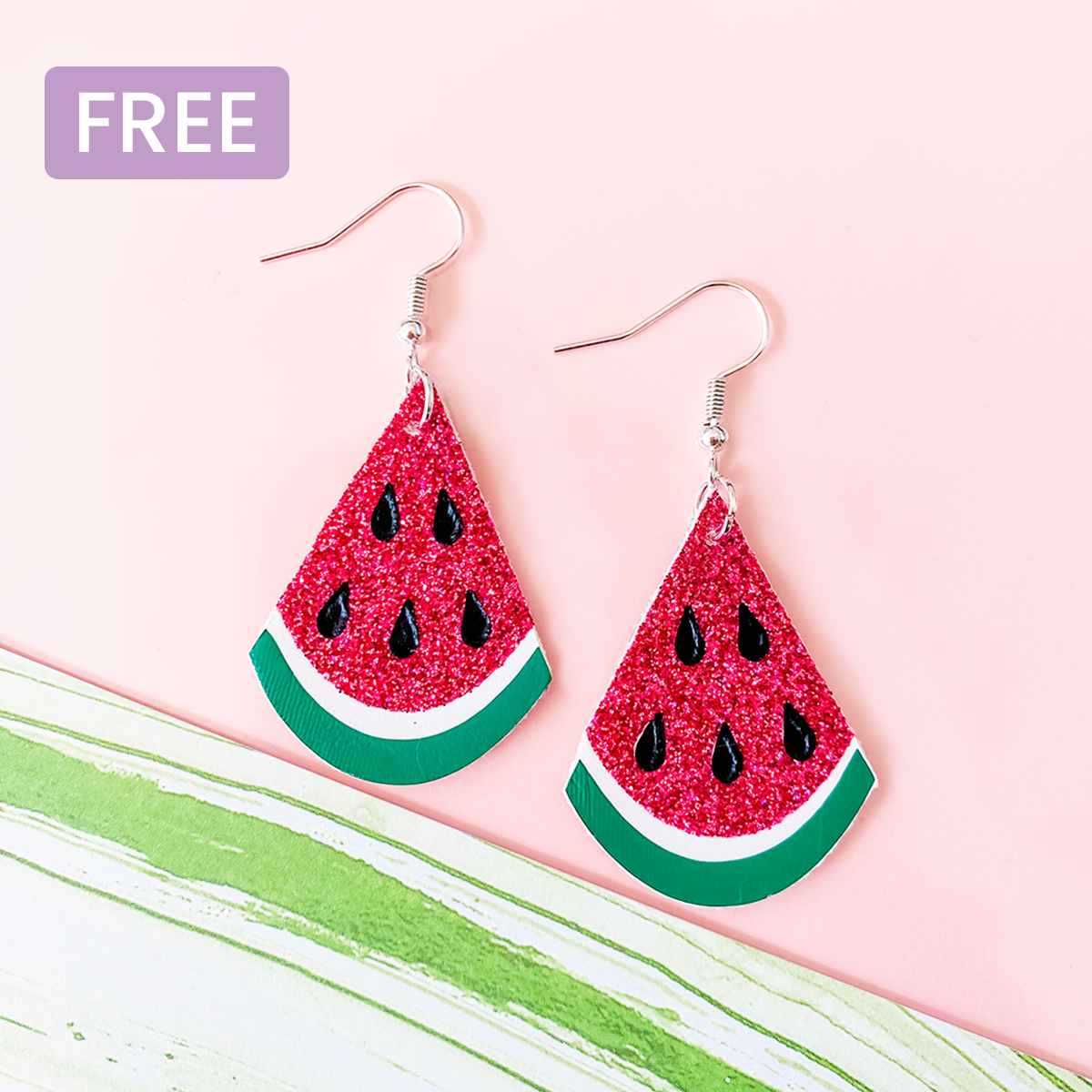 Watermelon Slice Earrings