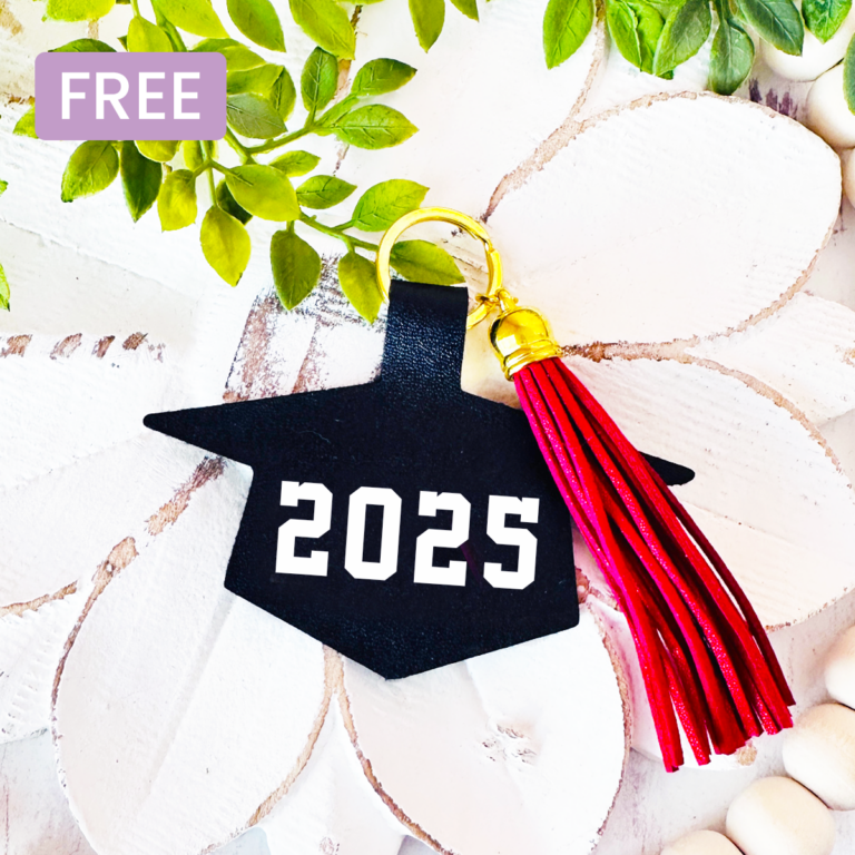 Grad Cap Keychain
