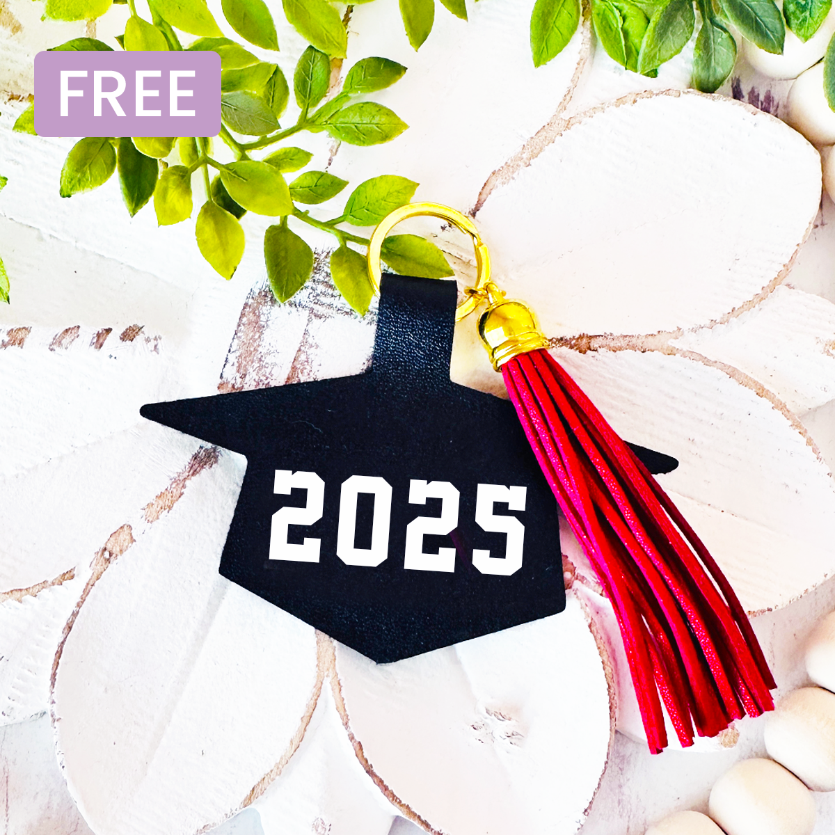 Grad Cap Keychain